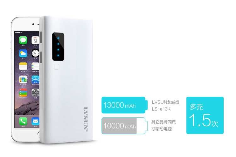 龍威盛移動電源-暢LS-B10K聚合物電芯 慧者之選